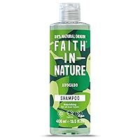 Faith In Nature Natural Avocado Shampoo, Nourishing, Vegan & Cruelty Free, No SLS or Parabens, for All Hair Types, 400ml