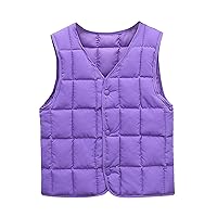 Toddler Baby Girl Boy Fleece Hooded Jacket Vest Metallic Outwear Kids Sleeveless Jacket Padded Warm Winter Jacket