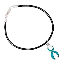Stylish Black Cord Charm Bracelet - Support All Causes with Style - Handcrafted Design for Fashion and Advocacy