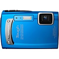 OM SYSTEM OLYMPUS TG-310 Tough 14.0 MP Digital Camera with 3.6x Wide Optical Zoom and 2.7-Inch LCD, (Blue) (Old Model)