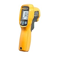Fluke 62 Max Industrial Infrared Thermometer, -22 to +932 Degree F Range, Single Laser Targeting, 10:1 Distance To Spot Ratio, IP54 Rating, Includes 3 Year Warranty, (Not For Human Temp)