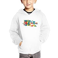 Children's rubik white hooded pocket hoodies careja children’s white sweartershirt sample hooded
