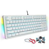 E-YOOSO Magnetic Axis Mechanical Keyboard, World’s Fastest Gaming Keyboard, Magnetic Switches, 60% Wired Keyboard, 61 Keys, PBT Keycaps, Macro Customize, RGB Backlit Rapid Trigger Keyboard for Windows