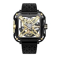 Ciga Design X021-BLGO-W25BK Men's Automatic Watch, Series X Gorilla Titanium Gold, Genuine Titanium, Black, Black