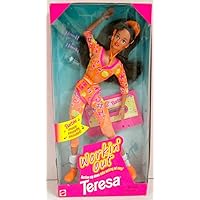 Barbie WORKIN' OUT TERESA DOLL w Suction Cup SHOES, Barbie MUSIC CASSETTE & More (1996)