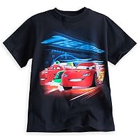 Disney Store Cars Lightning McQueen Boy Short Sleeve T Shirt Size 5/6