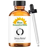 Sun Essential Oils - Stress Relief Blend Essential Oil (Huge 4 Ounce Bottle) Bulk
