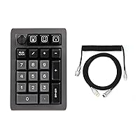 EPOMAKER EK21 VIA Gasket Number Pad, Bluetooth 5.0/2.4ghz/Wired Hot Swappable Numpad + Mix Keyboard Cable