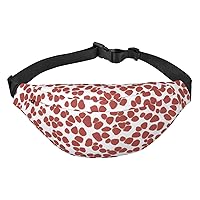 Animal Printed Patterns Waist Bag For Women And Men Fashion Large Fanny Pack With Adjustable Strap For Sports Running