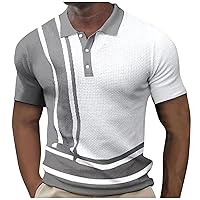 Polo Shirts for Men Short Sleeve Golf Polo Shirt Classic Fit Button Polo Lightweight Polo Shirt for Men