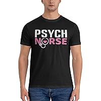Men's Cotton T-Shirt Tees, Therapy is Cool Graphic Fashion Short Sleeve Tee S-6XL