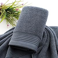 34 * 76cm Cotton face Towel Hair Towel Adult Towel Household Hotel Towel (Color : Black, Size : 34 * 76cm)