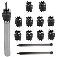 Spot Welding Drill Rotary Spot Weld Cutter Sets Double Sided Spot Weld Drill Bits Metal Hole Remover For Power Drill Spot Welding 13Pcs