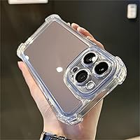 Luxury Shockproof Transparent Phone Case for iPhone 14 Pro Max 13 12 11 14 Plus X XR XS Airbag Bumper Soft Clear Silicone Cover,Transparent,for iPhone Xs