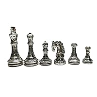 4.5 inch King, Attractive Chess Set Pieces for Chess Borad & Chess Games Brass Chess Set Pieces Unique Design Handmade Borad Piece Ideal Gift Item for Chess Lover by MIZHANDICRAFTS