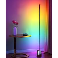 Fitop Corner Floor Lamp, Smart RGB LED Corner Lamp with App, 16 Million Colors & 72+ Scene DIY Mode, Music Sync, Timer Setting，Voice Control, Ideal for Living Room, Bedroom, Gaming Room