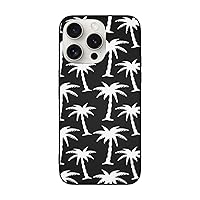 White Palm Tree Phone Case Compatible with Iphone15 Pro and Iphone15 Pro Max 5g, TPU Shockproof Case for Iphone12/13/14/15 Ip15 Pro-6.1in