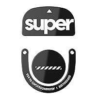 Superglide2 - New Controllable Speed Textured Surface Smoothest Mouse Feet/Skates Made with Ultra Strong Glass Smooth and Durable Sole for Logitech G Pro X Superlight2 [Black]