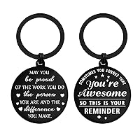 Employee Appreciation Keychain Gifts - May You Be Proud of the Work You Do - Awesome Keychain Inspirational Gifts for Men Coworkers