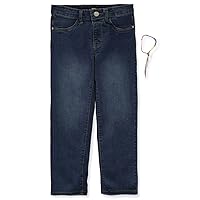 DKNY Girls' Rip Jeans with Accessory Band - lauguna, 10