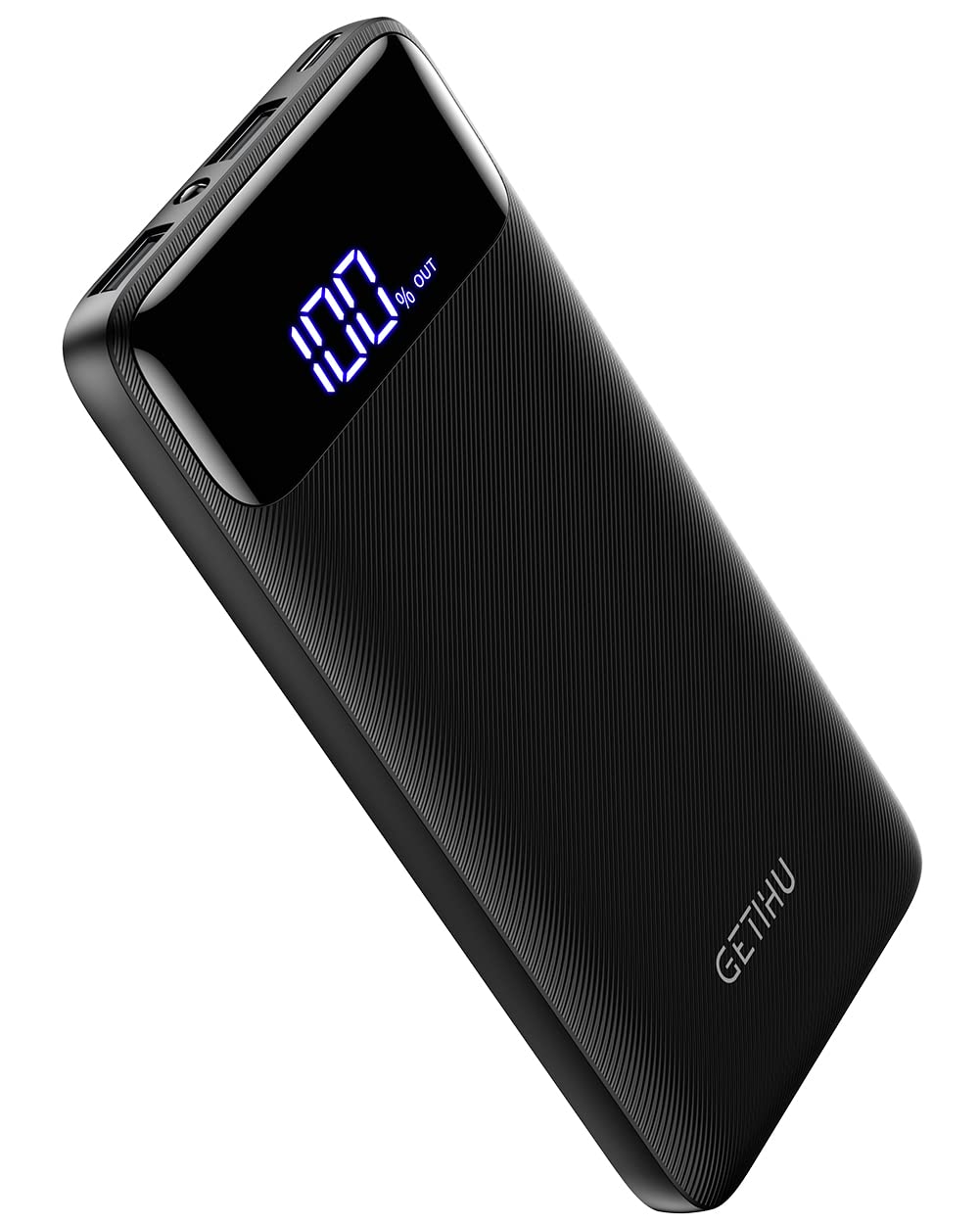 GETIHU Portable Charger, 3A High Speed 10000mAh LED Display USB C Power Bank, Tri-outputs Battery Pack with Flashlight Compatible with iPhone 14 13 12 11 Pro Samsung S22 Google LG iPad [2023 Upgraded]