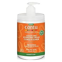 Cantu Natural Hair Conditioner Hydrating Cream 25 Ounce Pump (6 Pack)