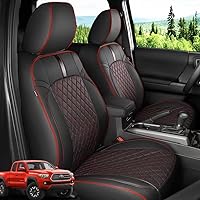 for Tacoma Seat Covers, Fit for Toyota Tacoma Seat Covers 2016-2023 2022 2021, Full Coverage Car Seat Covers, for Double/Crew Cab SR, SR5, Limited, TRD Pro, TRD Sport, TRD Off-Road