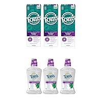 Natural Toothpaste and Mouthwash Variety Pack: Whole Care Natural Toothpaste with Fluoride, Peppermint, 4 oz. 3-Pack & Whole Care Natural Fluoride Mouthwash, Fresh Mint, 16 oz. 3-Pack