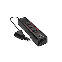 Cummins CMN120S Car Adapter for Plug Outlet 120 Watt Portable Power Strip Inverter for Vehicle DC to AC Power 3ft Cable