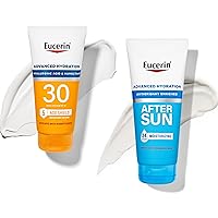 Sun Advanced Hydration SPF 30 Sunscreen Lotion + Eucerin Advanced Hydration After Sun Lotion (5 fluid ounce sunscreen and 6.7 fluid ounce after sun lotion)