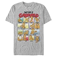 Nickelodeon Big & Tall Emotions of Garfield Men's Tops Short Sleeve Tee Shirt