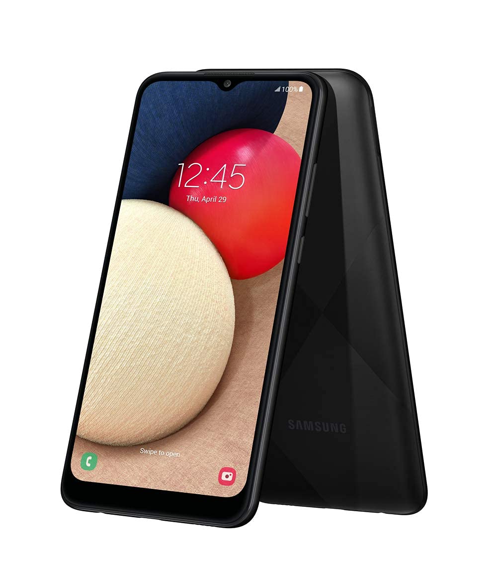 Samsung Galaxy A02s Smartphone, 32GB Storage, Factory Unlocked - Black (Renewed)