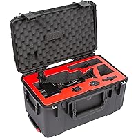 SKB 3i-2011-10XF iSeries Camera Case; Custom Cut Foam Interior For use with Canon XF605; Battery Charger Compartment; 2 Accessory Pockets; Pull Handle; Wheels; Waterproof Design; Molded-in Hinge