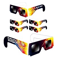 Solar Eclipse Glasses AAS Approved 2024 - [6 Pack] Trusted for Direct Solar Eclipse Viewing - ISO 12312-2 & CE Certified