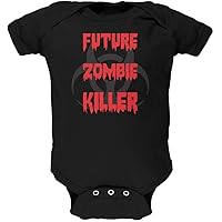Old Glory Future Zombie Killer Black Soft Baby One Piece - 0-3 Months