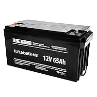 12V 65Ah M6 Sealed Lead Acid Replacement Battery for Exide EP65-12 by UPSBatteryCenter®