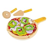 Hape Homemade Wooden Pizza Play Kitchen Food Set and Accessories Multicolor, 3 years and up