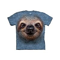 The Mountain Kids' Big Mymountain Sloth Face Apparel-Cornflower Blue