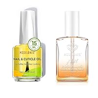modelones Cuticle Oil and Nail strengthener, 15ml Nail & Cuticle Care Strengthener Oil Vitamin E + B Cuticle Revitalizing Oil for Nail Growth and Gel Nail Polish