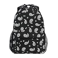 ALAZA Paisley Ethnic Print Large Backpack Personalized Laptop iPad Tablet Travel School Bag with Multiple Pockets