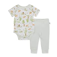 Burt's Bees Baby baby-boys Bodysuit and Pant Set, 100% Organic Cotton