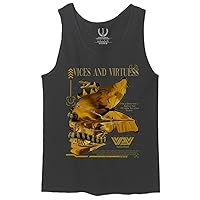 Skull and Snake Tatoo Cyberpunk Aesthetic Graphic LCD Psychedelic Men's Tank Top