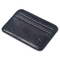 Slim Womens Wallet Credit Wallet Black ID Mini Card Slim Pouch Case Bag Kids Wallets for Girls with (Black, One Size)