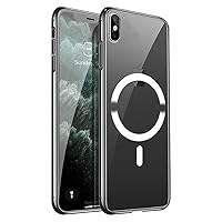 Tigowos Clear Magnetic Phone Case for iPhone X/XS with MagSafe Wireless Charging Anti-Yellow Shockproof Protective Case for iPhone X/XS(5.8
