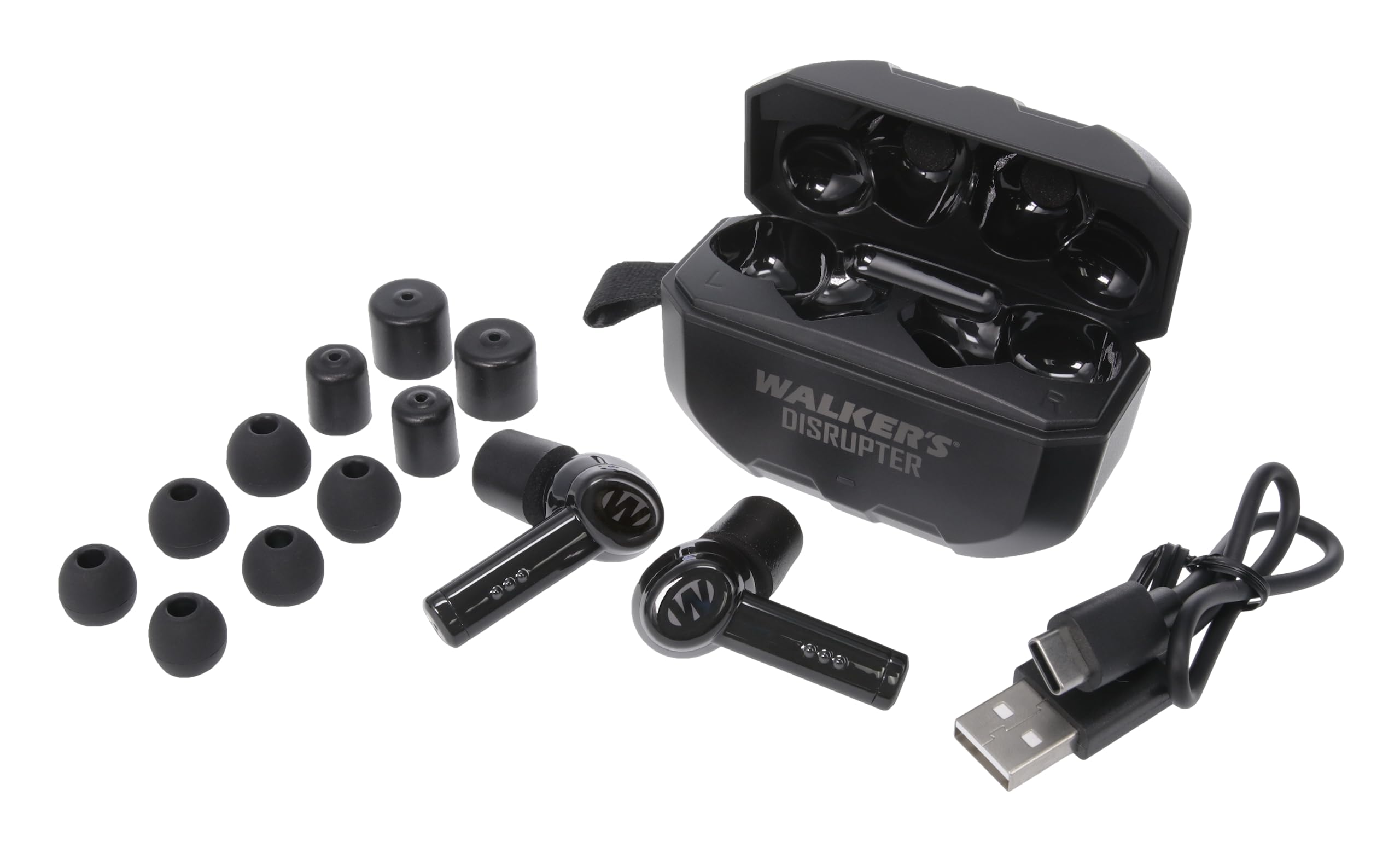 Walker's Disrupter Noise Canceling Earbuds/Bluetooth