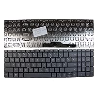 German Layout Grey Replacement Laptop Keyboard Compatible with HP Pavilion 15-eg0006nl