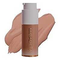 Mirabella Invincible For All HD Full Coverage Foundation Makeup, Liquid Foundation for Sensitive Skin and All Skin Types with Age-Defying Benefits, Hyaluronic Acid and Matrixyl 3000, Tan T160