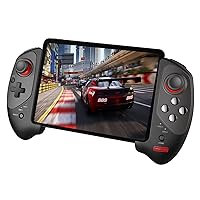 TNP PG-9083s Game Controller for iPad and iPhone, Tablet Controller, Android Controller for Gaming, Wireless Mobile Gaming Controller, iOS Controller, Android Gamepad with USB Slot, Red Black