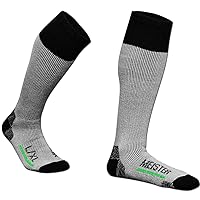 Meister Performance Wool Blend Over-The-Calf Socks - Warm, Dry & Comfortable - Heather Gray