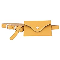 Andongnywell Women's Leather Mobile phone Belt Bags Fanny Pack Purse Wallet Waist Strap Waist Cinch Waistband